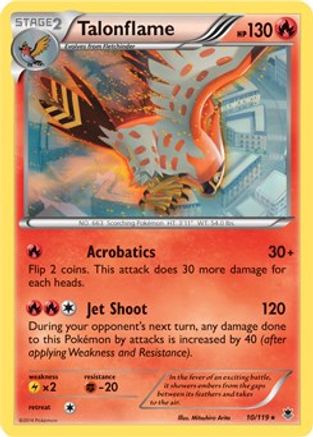 Talonflame 010/119  - Holofoil Deck Exclusives - Holo Rare