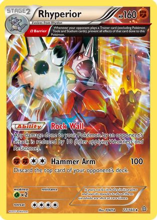 Rhyperior (Omega) 077/160  - Holofoil XY  Primal Clash - Holo Rare