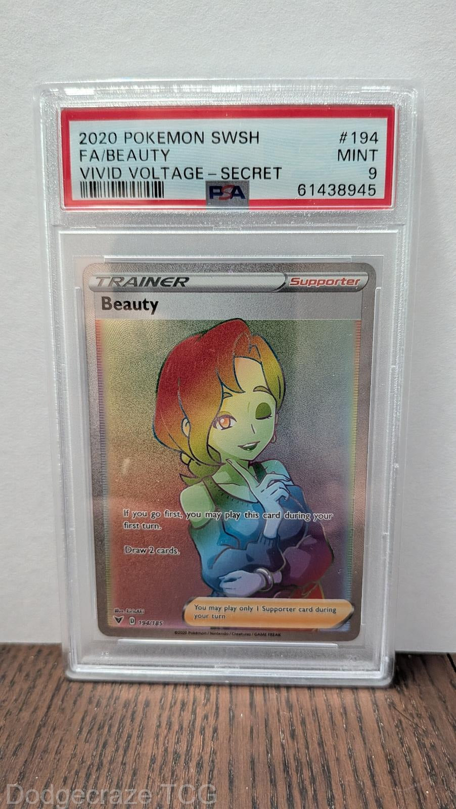 2020 Pokemon Vivid Voltage Beauty Secret 194/185 PSA 9