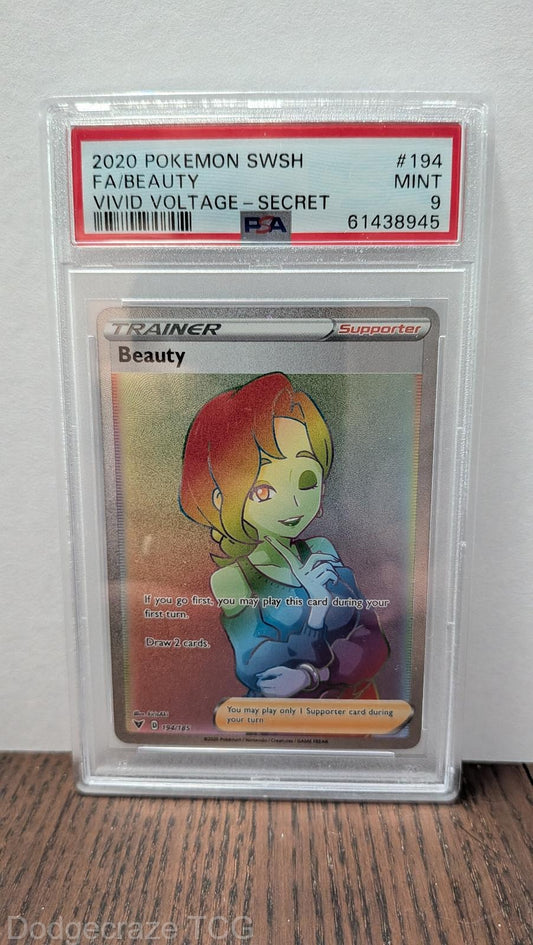 2020 Pokemon Vivid Voltage Beauty Secret 194/185 PSA 9