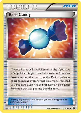 Rare Candy 135/160  - Reverse Holofoil XY  Primal Clash - Uncommon