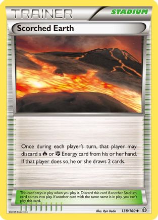 Scorched Earth 138/160  - Reverse Holofoil XY  Primal Clash - Uncommon