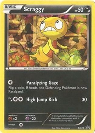 Scraggy BW25  - Holofoil Black and White Promos - Promo
