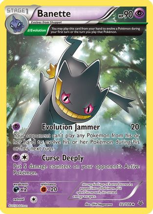 Banette (32 Delta) 032/108  - Reverse Holofoil XY  Roaring Skies - Rare