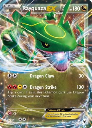 Rayquaza EX (60) 060/108  - Holofoil XY  Roaring Skies - Ultra Rare