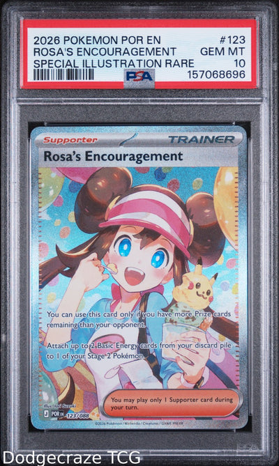 2026 Pokemon Rosa's Encouragement Special Illustration Rare 123 PSA 10