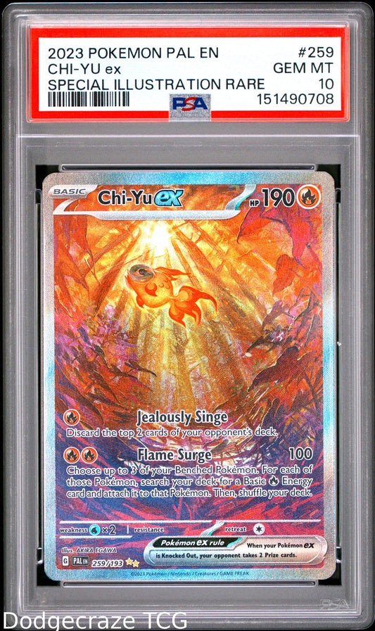 2023 Pokemon Paldea Evolved Chi-Yu EX Special Illustration Rare 259/193 PSA 10