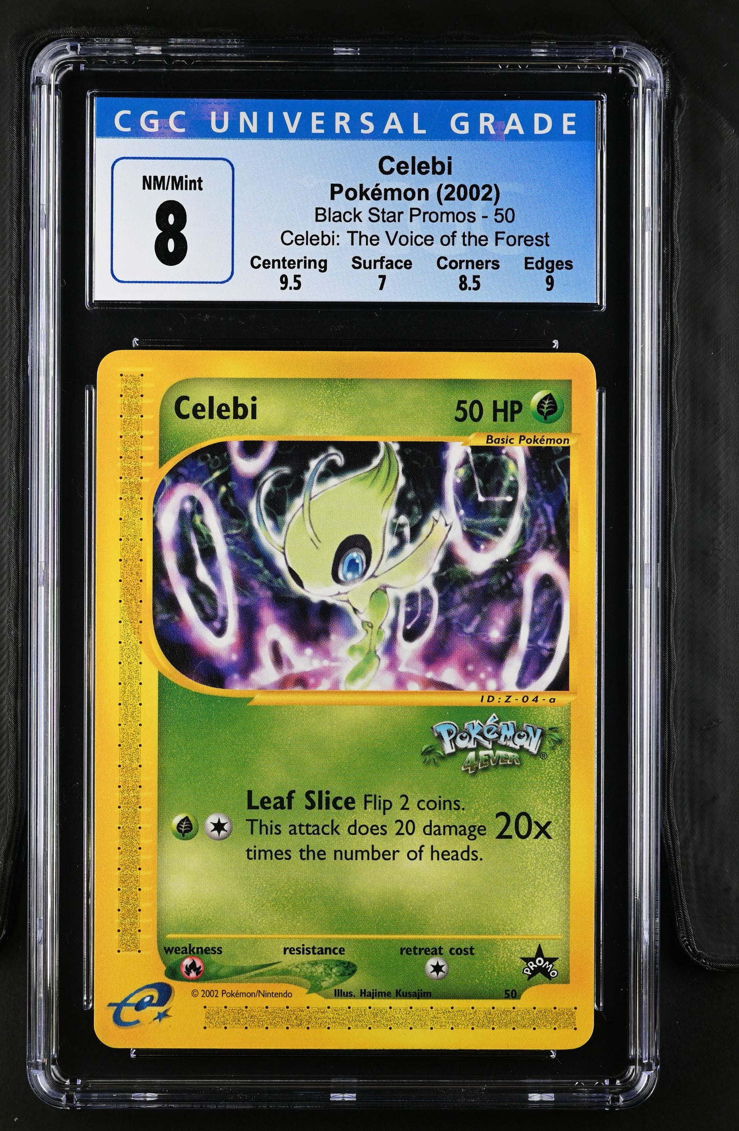 2002 Pokemon Black Star Promos Celebi Celebi: The Voice Of The Forest 50 CGC 8