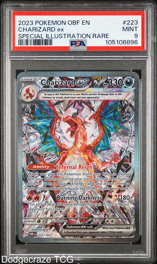 2023 Pokemon Charizard EX Special Illustration Rare 223/197 PSA 9
