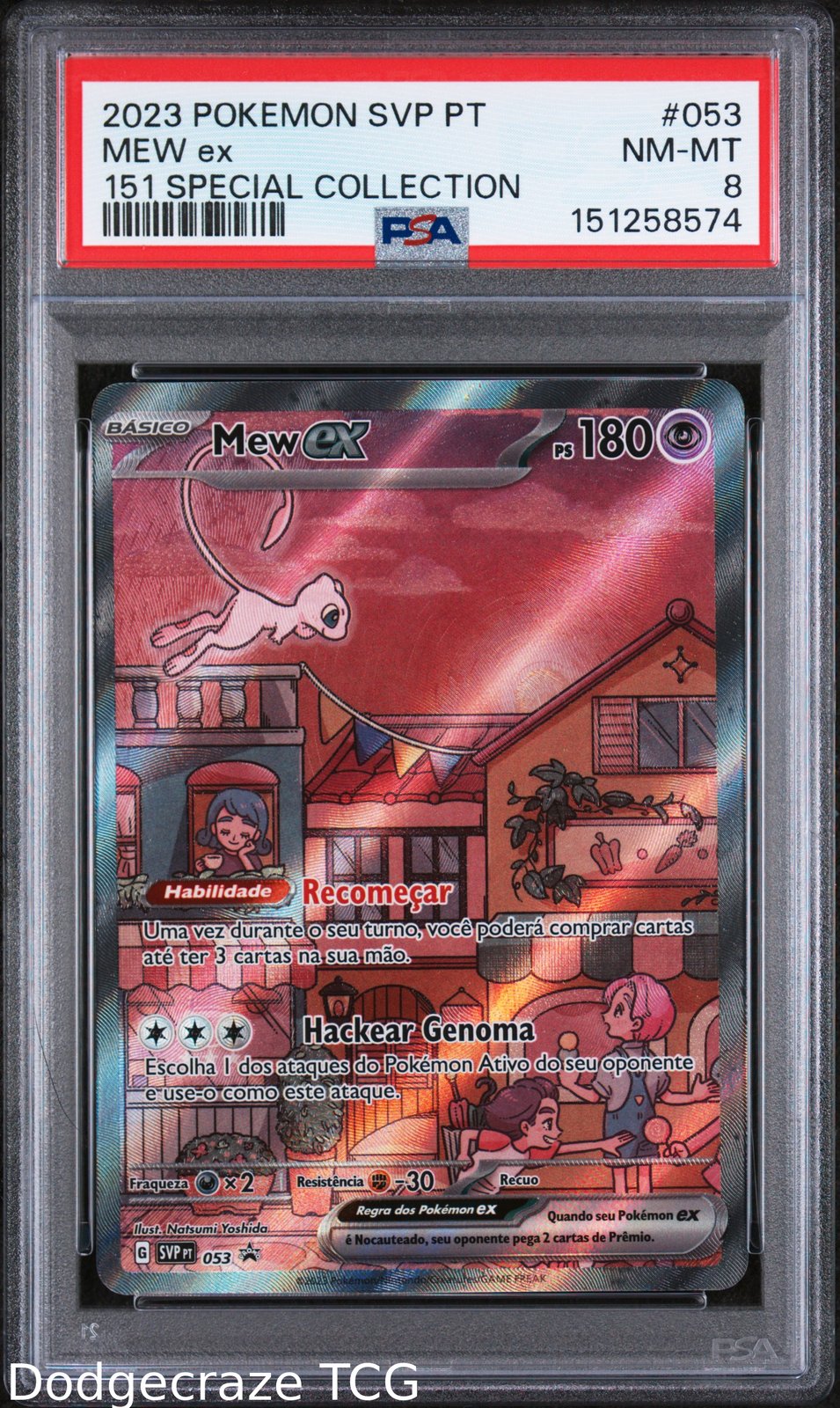 2023 Pokemon Mew EX PORTUGESE 151 Special Collection 053 PSA 8