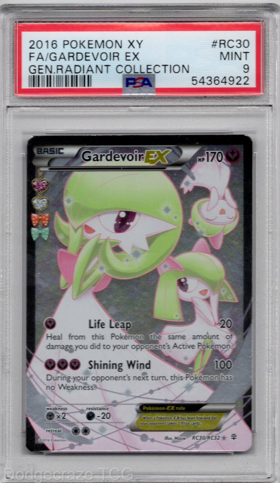 2016 Pokemon Generations Radiant Collection Gardevoir EX RC30/83 PSA 9