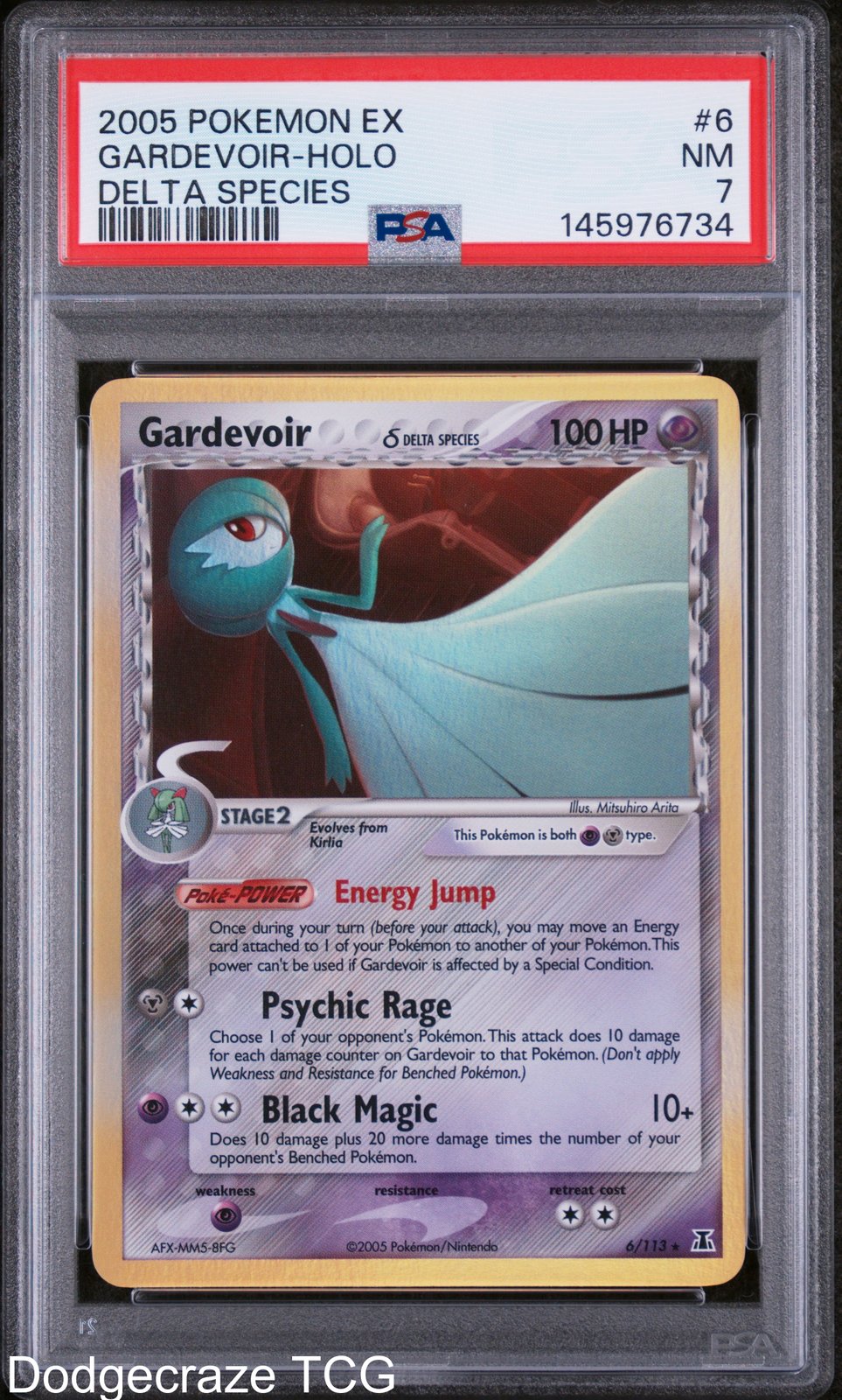 2005 Pokemon Delta Species Gardevoir Holo 6/113 PSA 7