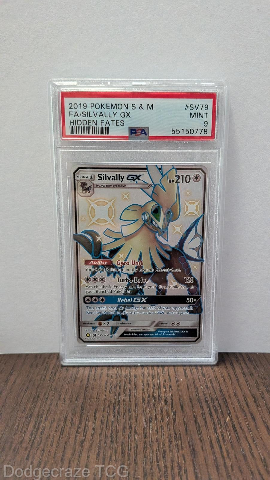2019 Pokemon Hidden Fates Silvally Gx SV79/SV94 PSA 9