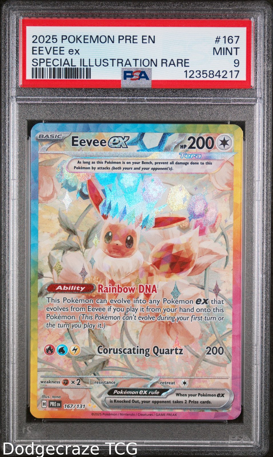 2025 Pokemon Eevee EX Special Illustration Rare 167/131 PSA 9