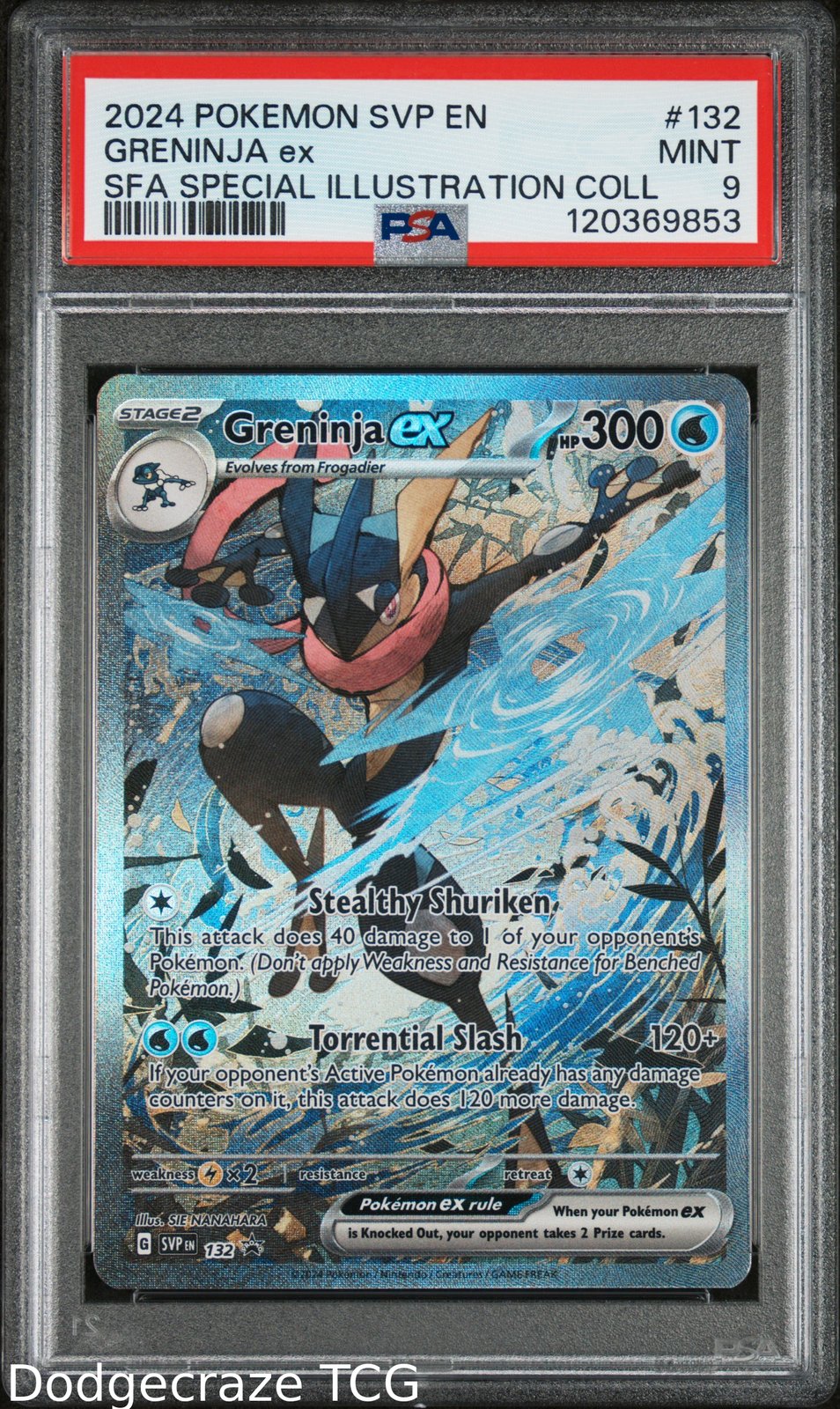 2024 Pokemon Greninja EX Shrouded Fable 132 PSA 9