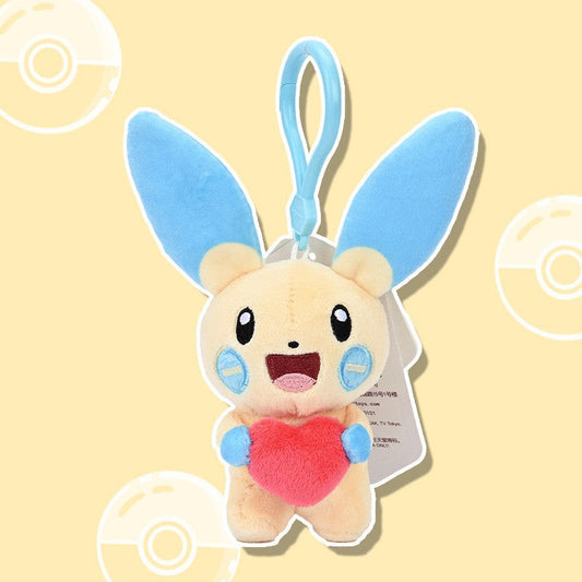 6” Minun Heart Key Chain Plush