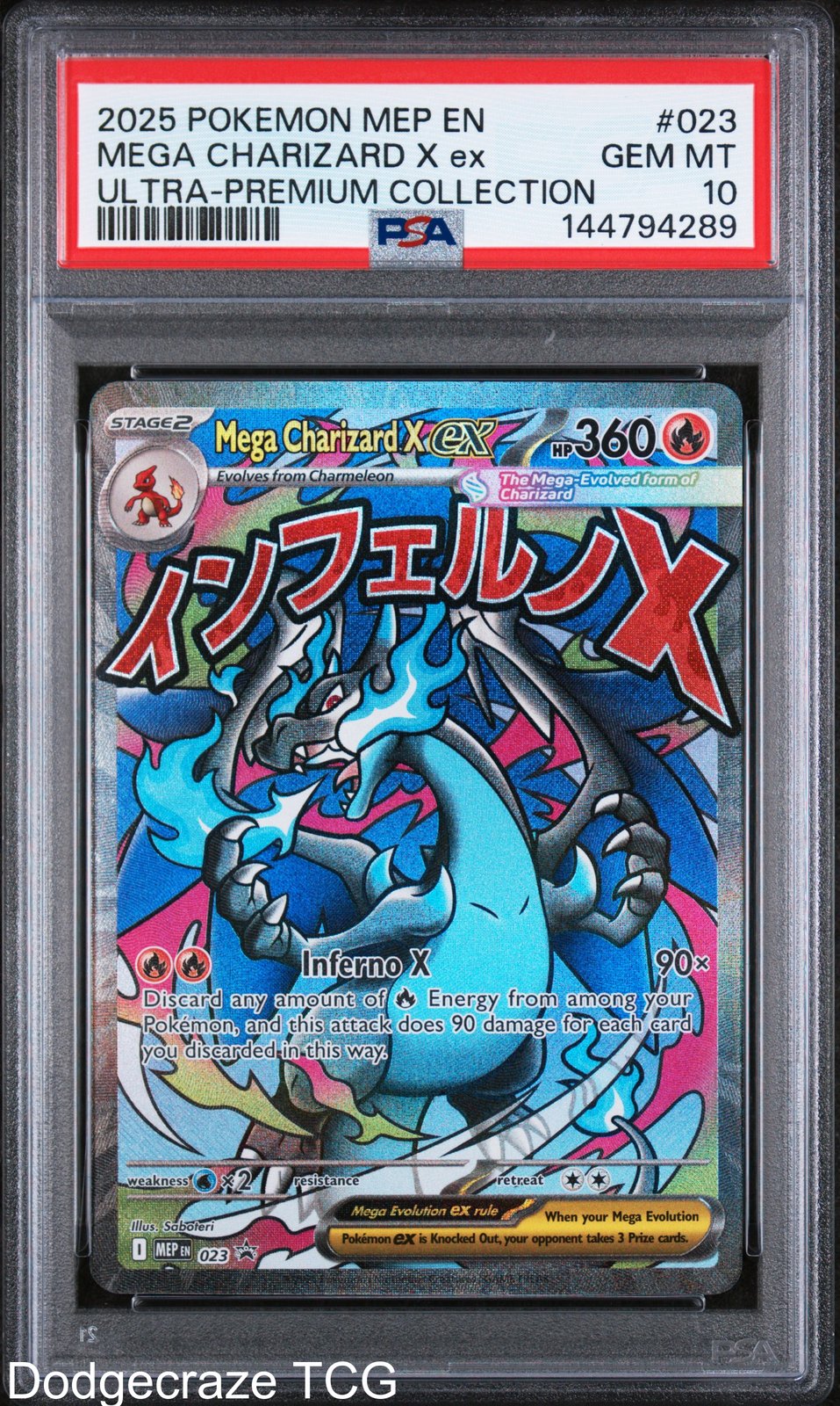 2025 Pokemon Mega Charizard X EX Ultra-premium Collection 023 PSA 10