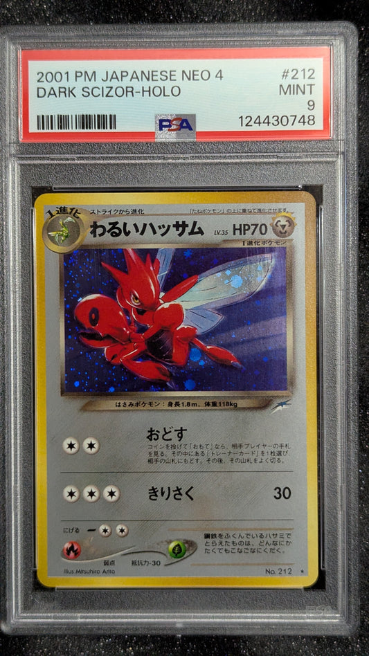 Dark Scizor Holo - Japanese Neo 4 - PSA 9