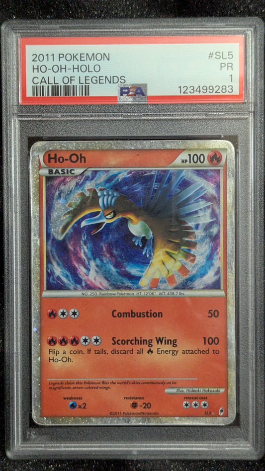 Shiny Ho-oh SL5 - Call of Legends - PSA 1