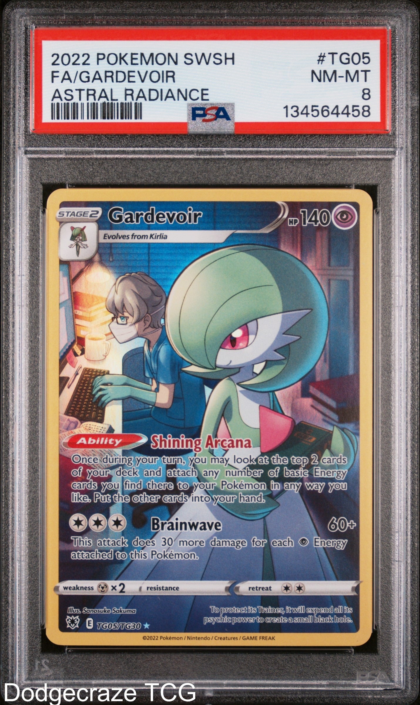 2022 Pokemon Astral Radiance Gardevoir TG05/TG30 PSA 8