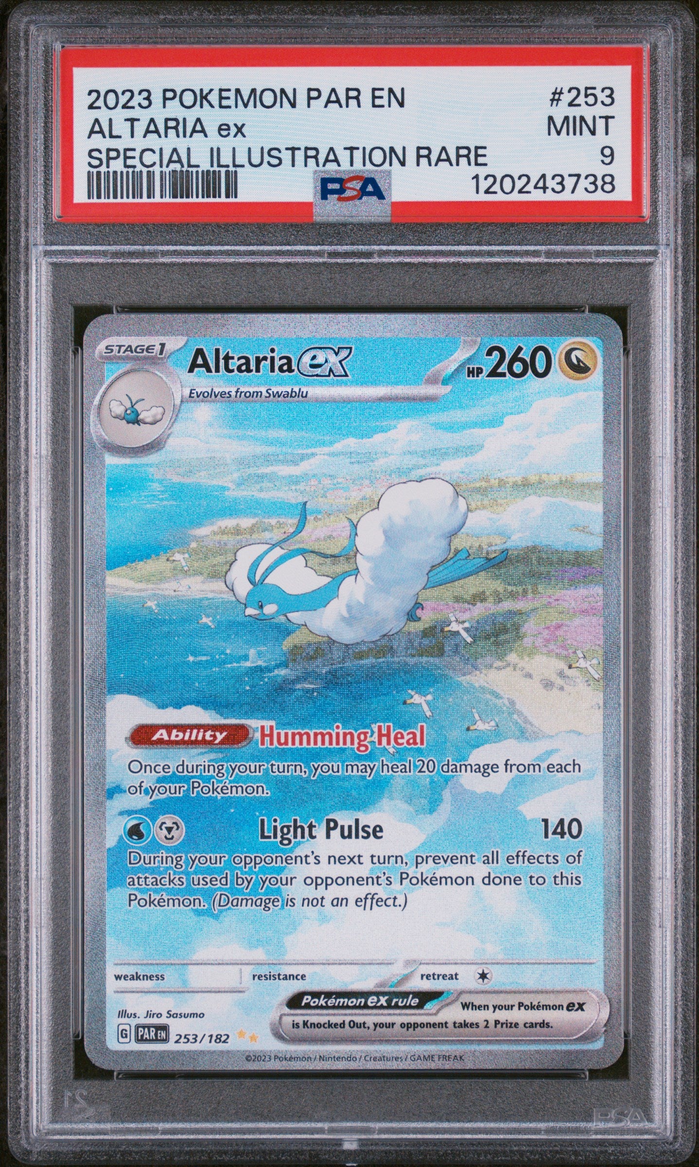 2023 Pokemon Altaria EX Special Illustration Rare 253/182 PSA 9